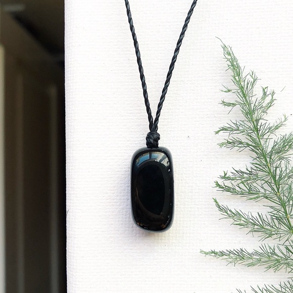 Handmade by me! Jewelry - Onyx Crystal Pendant Necklace/Choker